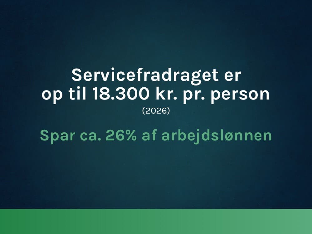 Husk at indberette dit servicefradrag